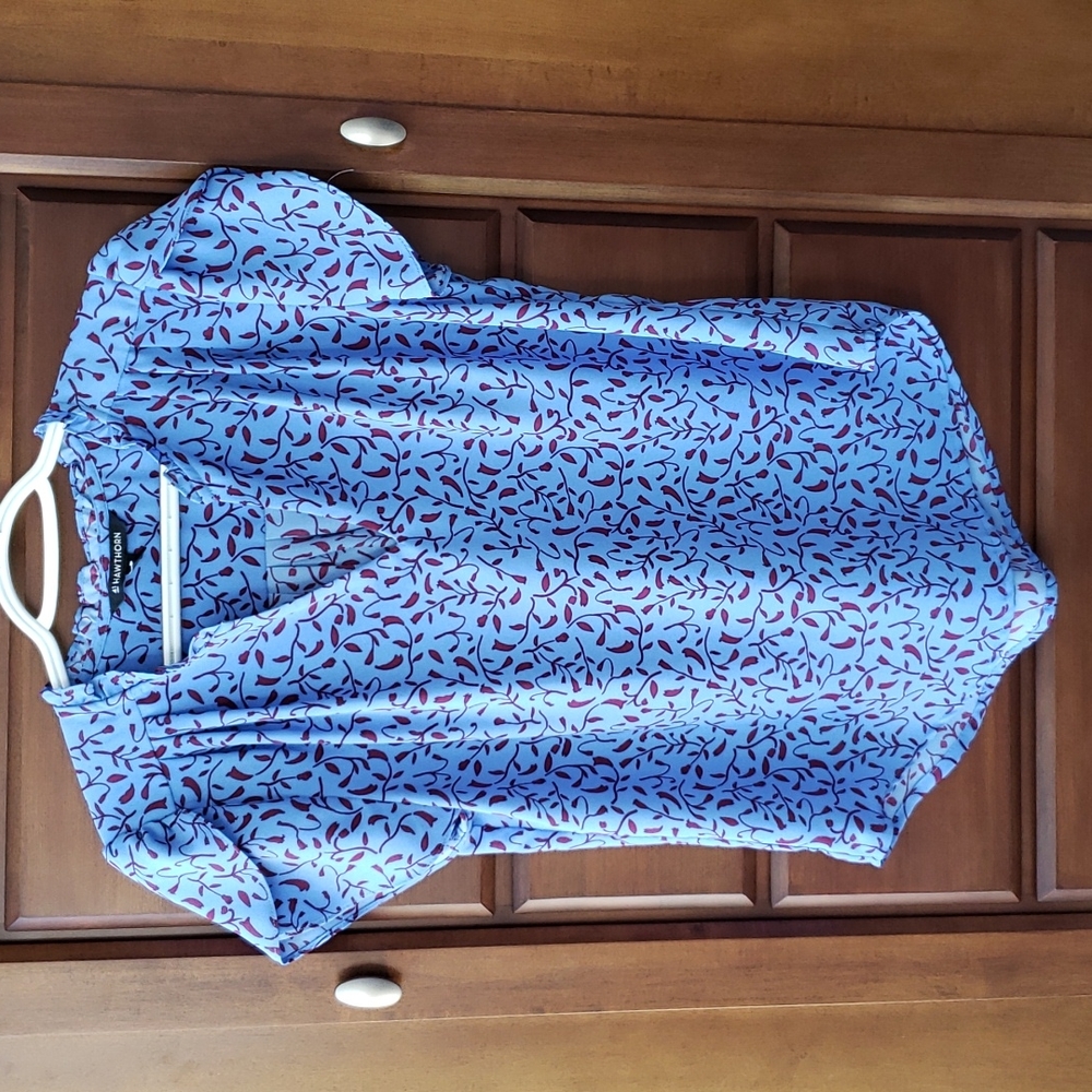 41 Hawthorn blue blouse